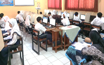 Pelaksanaan ANBK (Asesmen Nasional Berbasis Komputer) di UPT SMP Negeri 1 Pasuruan